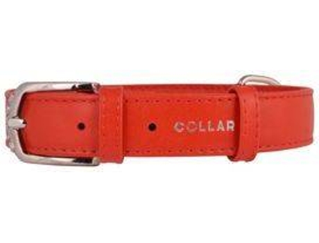 Coleira para Cães  Glamour (Vermelho - 18-21 x 9 cm - Couro)