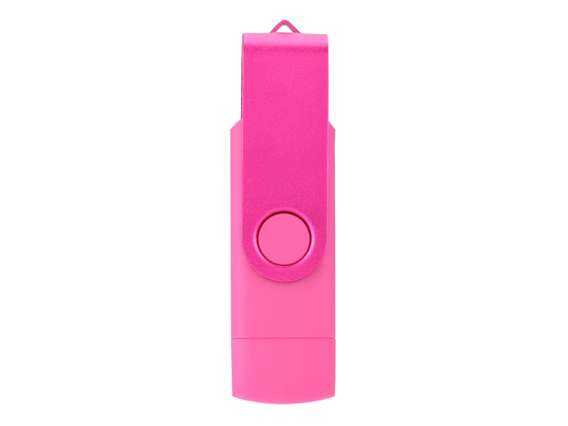 Pen Drive Usb Com Interface Android, De Metal Giratório, De Alta Velocidade E Portátil, Cor Vinho, 64g