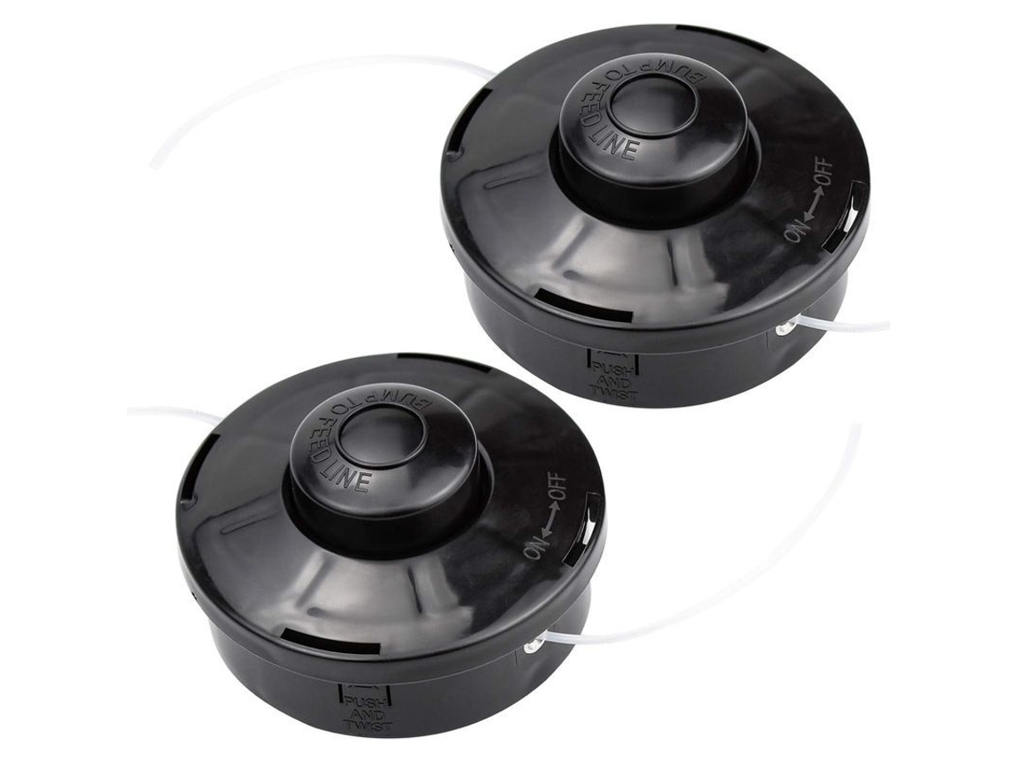 2 Pack Cabezales De Cortacésped Universal Repuesto Nylon Bobina M10 X 1.25