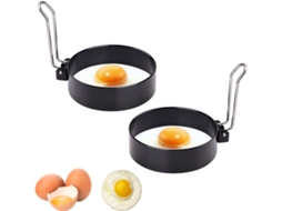 Aros Para Omelete, 2 Unidades Com Revestimento Antiaderente, Em Aço Inoxidável, Ideais Para Ovos E O Café Da Manhã