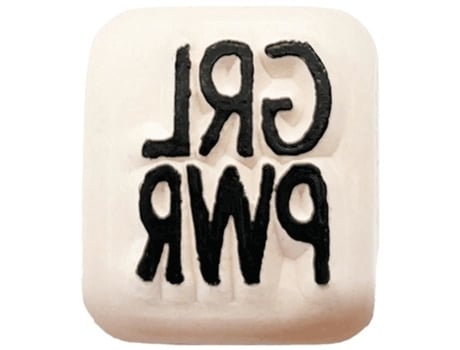 Carimbo De Tatuagem Temporária Ladot Girl Power 3 Cm Cerâmica À Prova Dágua Hipoalergênico