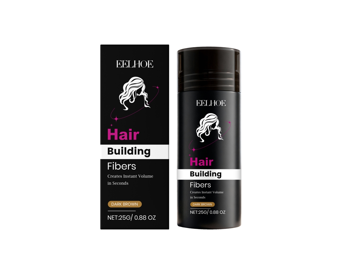 Pó De Queratina Castanho Escuro Volume Cabelo