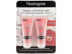 Neutrogena Sabonete Facial Espumante Sem Óleo E Esfoliante Para Acne, Toranja Rosa, 2 Unidades