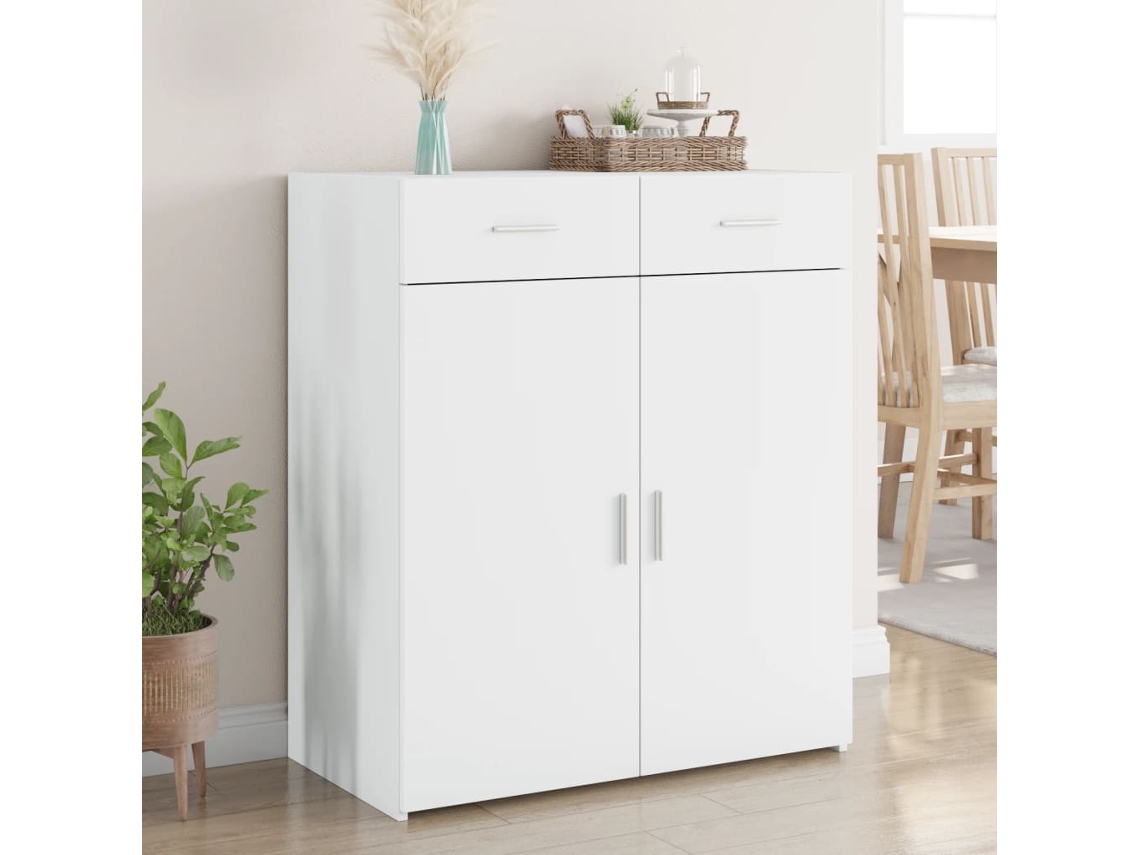 Aparador 80x42,5x93 cm Derivados de Madera Blanca