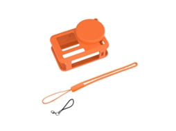 Capa Protetora De Silicone Para Dji Action 6, Macia E Resistente A Quedas, Com Cordãolaranjaczhhmart