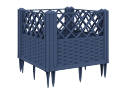 Garden Planter, Garden Planters Vidaxl Cinzeto Polipropileno (43,5 X 43,5 X 43,5 Cm)