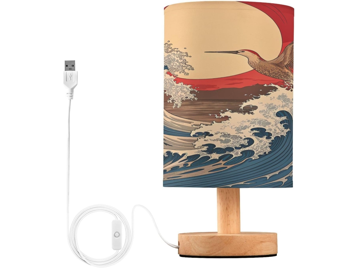 Abajur De Cabeceira Ondulado Em Formato Guindaste Para Quarto, Luminária De Cabeceira Led, Luminária De Leitura Com