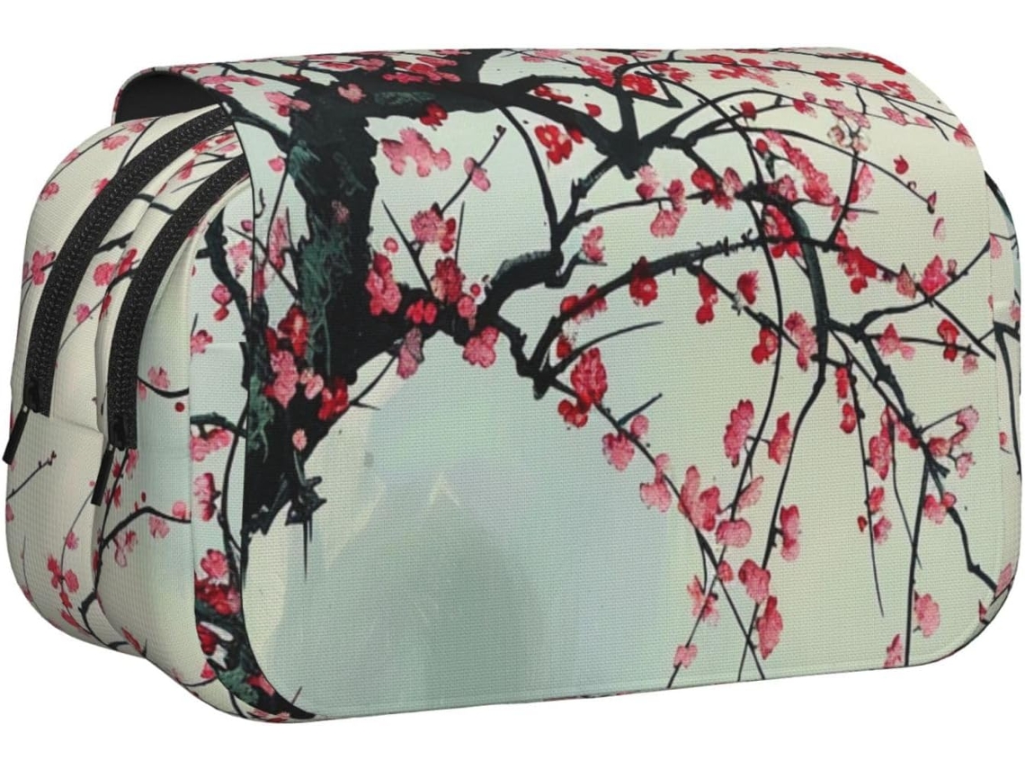 Estojo Lápis De Camada Dupla Com Estampa Livro Mágico, Ideal Para Escola, Viagens E Trabalho, De Flor