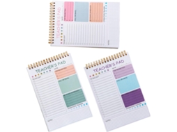 Planificador De Tâches Em Papel E Metal 3pcs Para Enseignant Gerenciamento De Tempo E Priorização De Coleção
