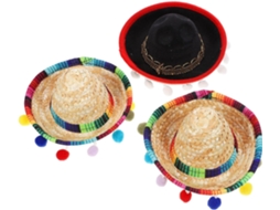 Conjunto de 3 Mini Tiaras de Sombrero Mexicano CHABERLU