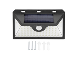 Lâmpada Solar para cerca 9led IP65 para jardim e pátio | S/MARCA