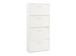 Sapateira Sykkylven 134x60x24 Cm Com 4 Abas Branco Pt.casa