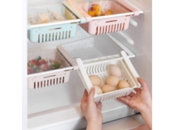 Caja de Armazenamento para Geladeira Plegável com Gaveta Organizadora, 4 Peças, Material Pp Premium, Espaço Ajustável