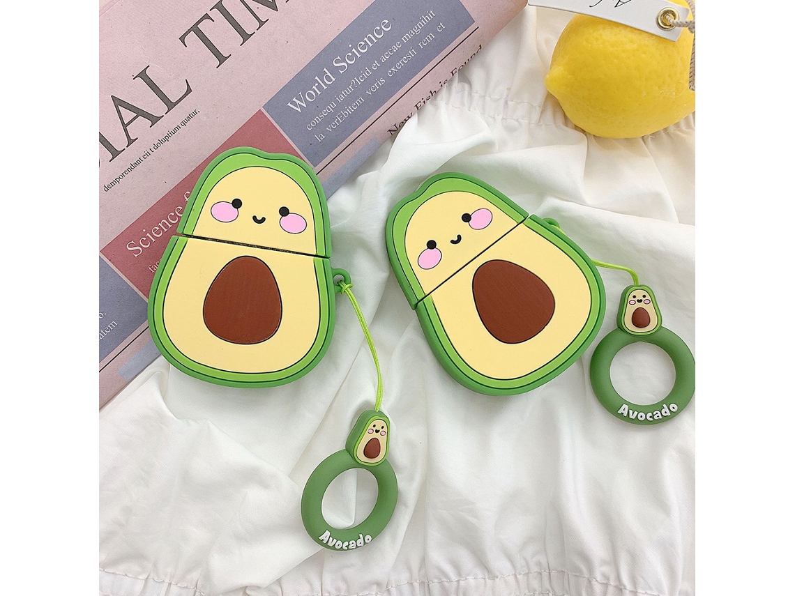 Estuche Frutas 3D para Auriculares, Aguacate, Recargable G1/2 S/MARCA