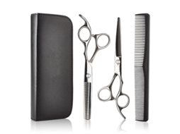 Kit De Tesoura De Corte Cabelo, 4pcs Ferramenta Profissional Para Corte De Cabelo (prateada) Cuich