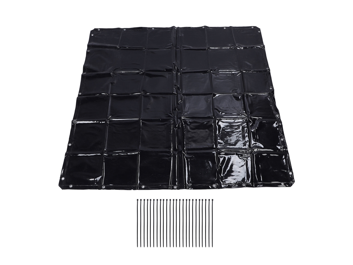 Cortina De Soldadura Segura 5.7x5.7ft Nível 6 Resistente A Uv Com Fechos De Cabo Para Oficina Industrial Verde Escuro