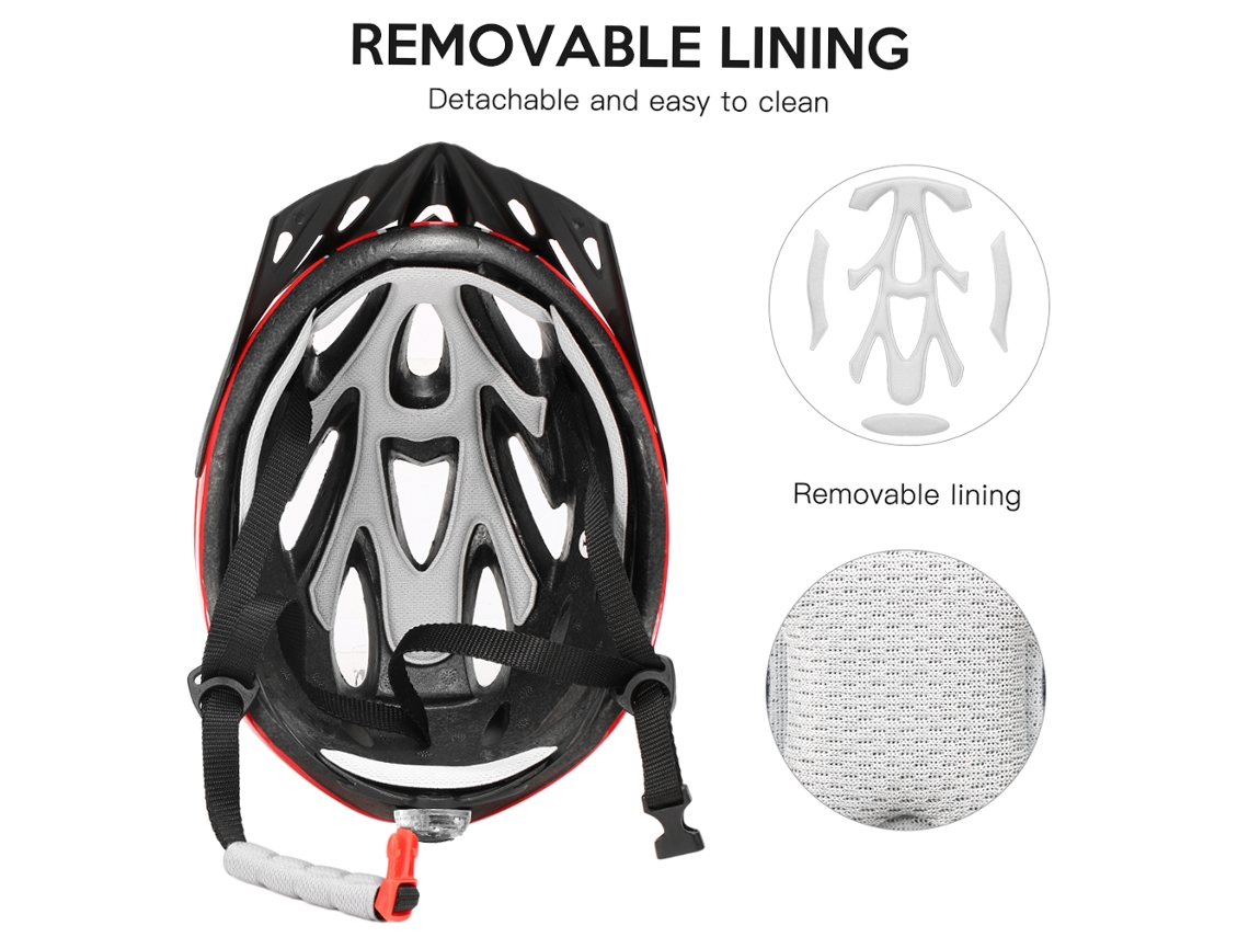 Casco Ligero Para Bicicleta Con Visor In-mold Mtb Carretera Protector Deportivo Hombre Mujer