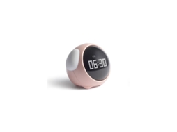 Despertador digital infantil com expressão facial, LED, soneca, quartoescritório