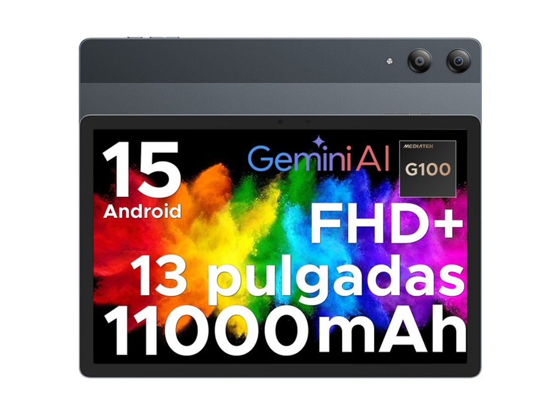 Tablet Doogee Tabe3 Pro 13 polegadas Android 15/32gb Ram 256gb Rom, helio G100 11000mah/18w/4g LTE/gps