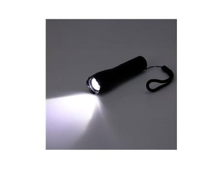 Lanterna Led De Alumínio, 12,5 Cm, Com Zoom, 3 X Aaa , Preta, 125 X 30 X 30 Mm Fx Light (não Incluídas)