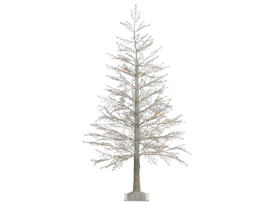Árvore Artificial de Natal BELIANI Suontee para Interior e Exterior de Pvc Branco 80x80x180