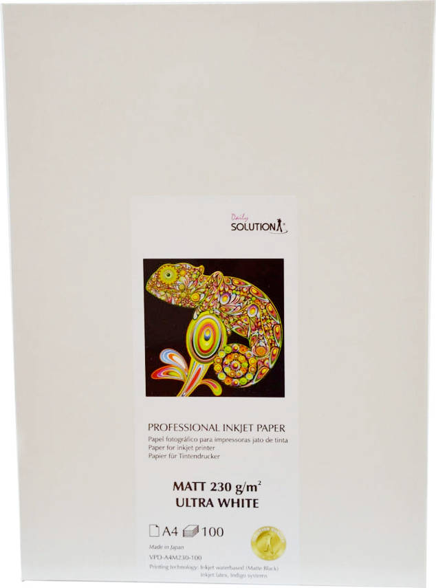 Papel A4 Matte Solution 230 gr 100 Folhas