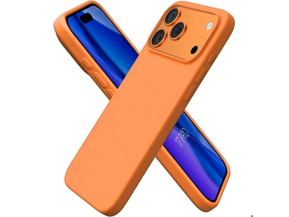 Capa À Prova De Choque - Booling - Para Iphone 17 Pro - Proteção Ultrafina De Silicone - Laranja
