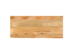 Vidaxl Tampo De Mesa C/ Borda Viva 140x60x2,5 Cm Mangueira Maciça