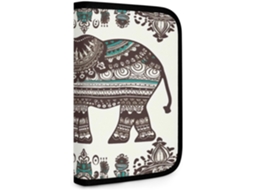 Bolsa dupla para ferramentas com estampa de elefante Boêmio, bolsa pequena para armazenamento, bolsa organizadora.