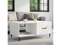 Vidaxl Mesa De Centro Branco Brilhante 90 X 50 X 40 Cm