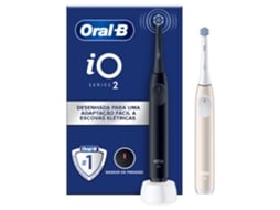 Escova Dentes Elétrica ORAL-B IO2 Duo Preto/Rosa (2 Unidades)