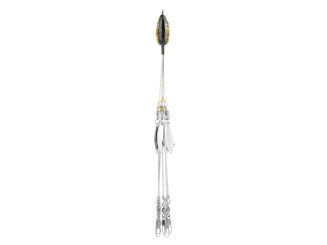 Isca de Pesca Jig Head 5 Braços Laranja