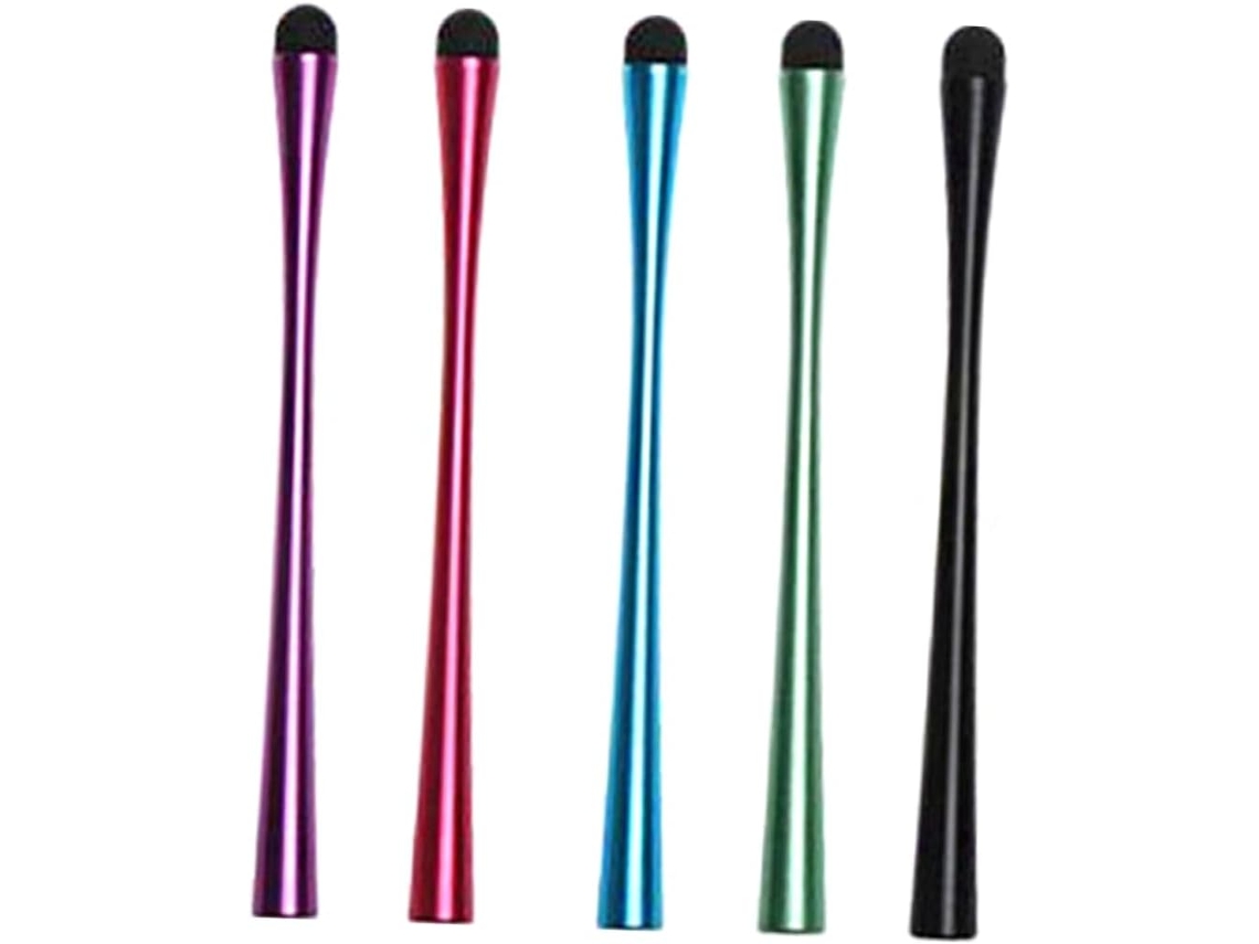 Conjunto De 5 Canetas Capacitivas Para Tablets E Celulares, Design Ergonômico Para Desenho, Cores Sortidas. Conjunto De 5 Canetas Capac Gokoco