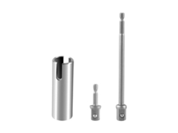 Adaptador de Broca com Ranura para Jack de Tesoura Aço Inoxidável com 2 Bits para Rv Caravanas Campistas S/MARCA