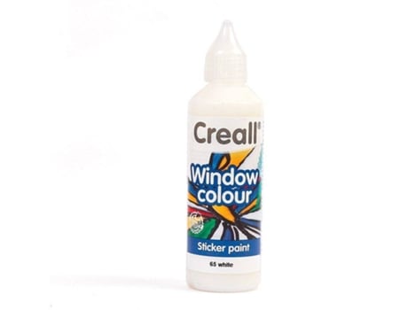 Tinta Reposicionável para Janelas Glass CREALL (Branco - 80 ml)