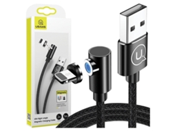 Cabo Usb A Para Lightning Usams De 1 M, Magnético Angular Para Celulares Apple