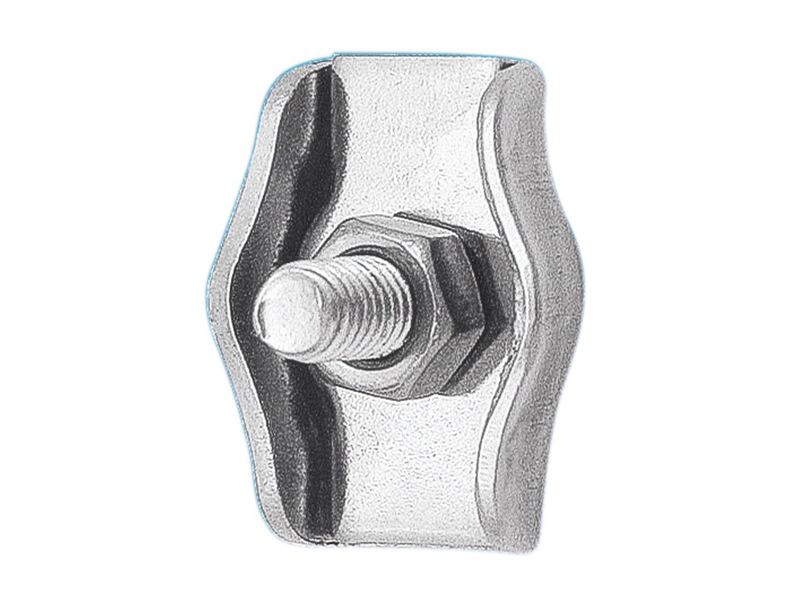Clipe de Cordas de Aço Inoxidável Simplex Wire Prateado 5 Mmoem Marine