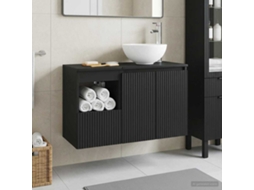 Vidaxl Conjunto De Móveis Para Banheiro 2 Unid. Preto