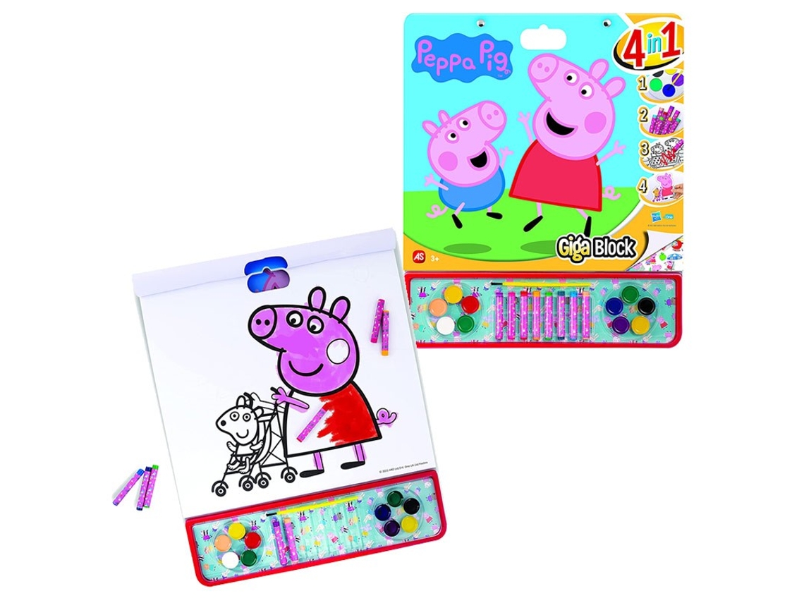 Jogo Criativo PEPPA PIG Giga Block Peppa Pig 4 em 1 (Idade Mínima Recomendada: 3 anos)