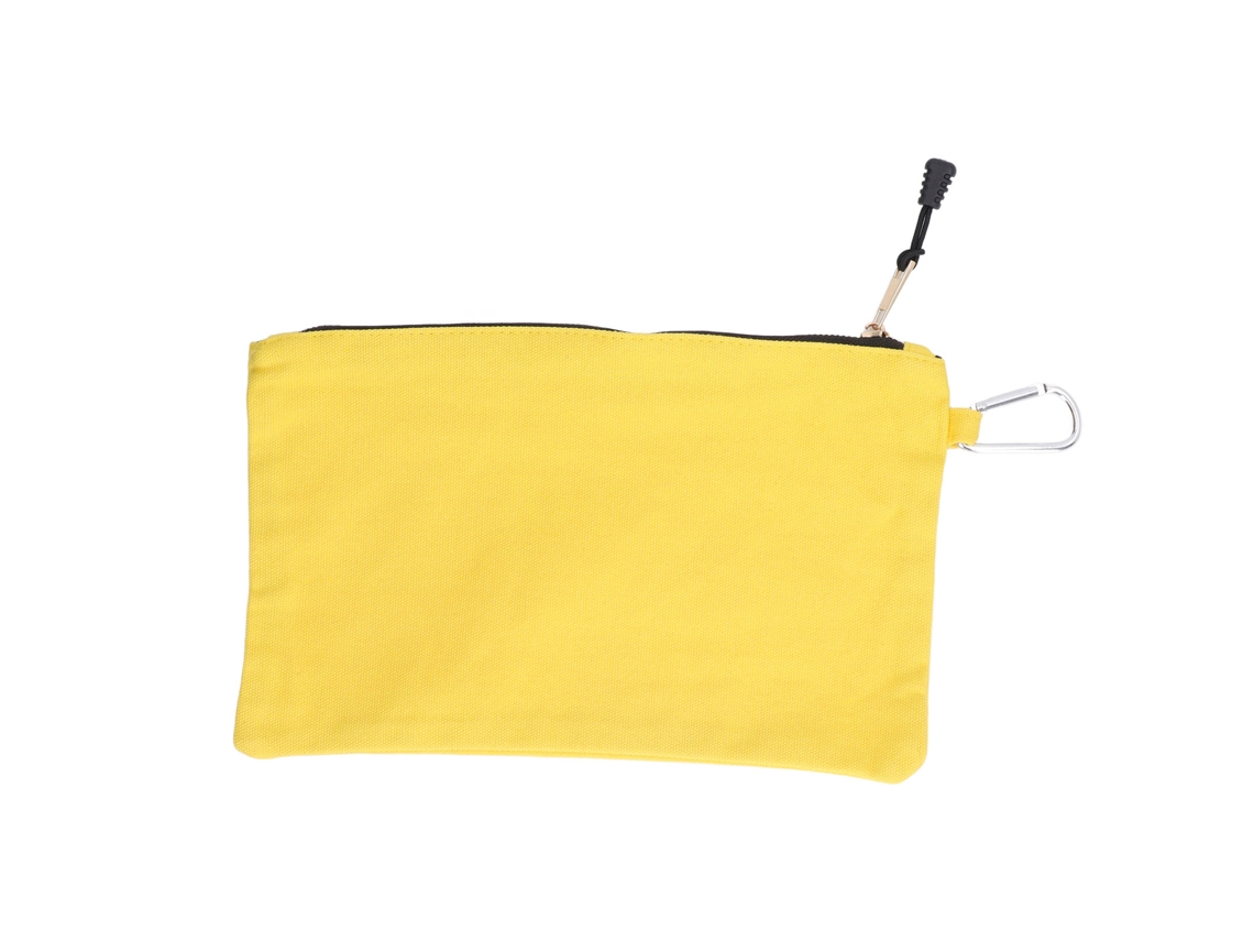 Bolsa De Ferramentas Com Cremalheira Multiuso De Lona Impermeável Portátil Com Carabinas Para Armazenamento Amarela