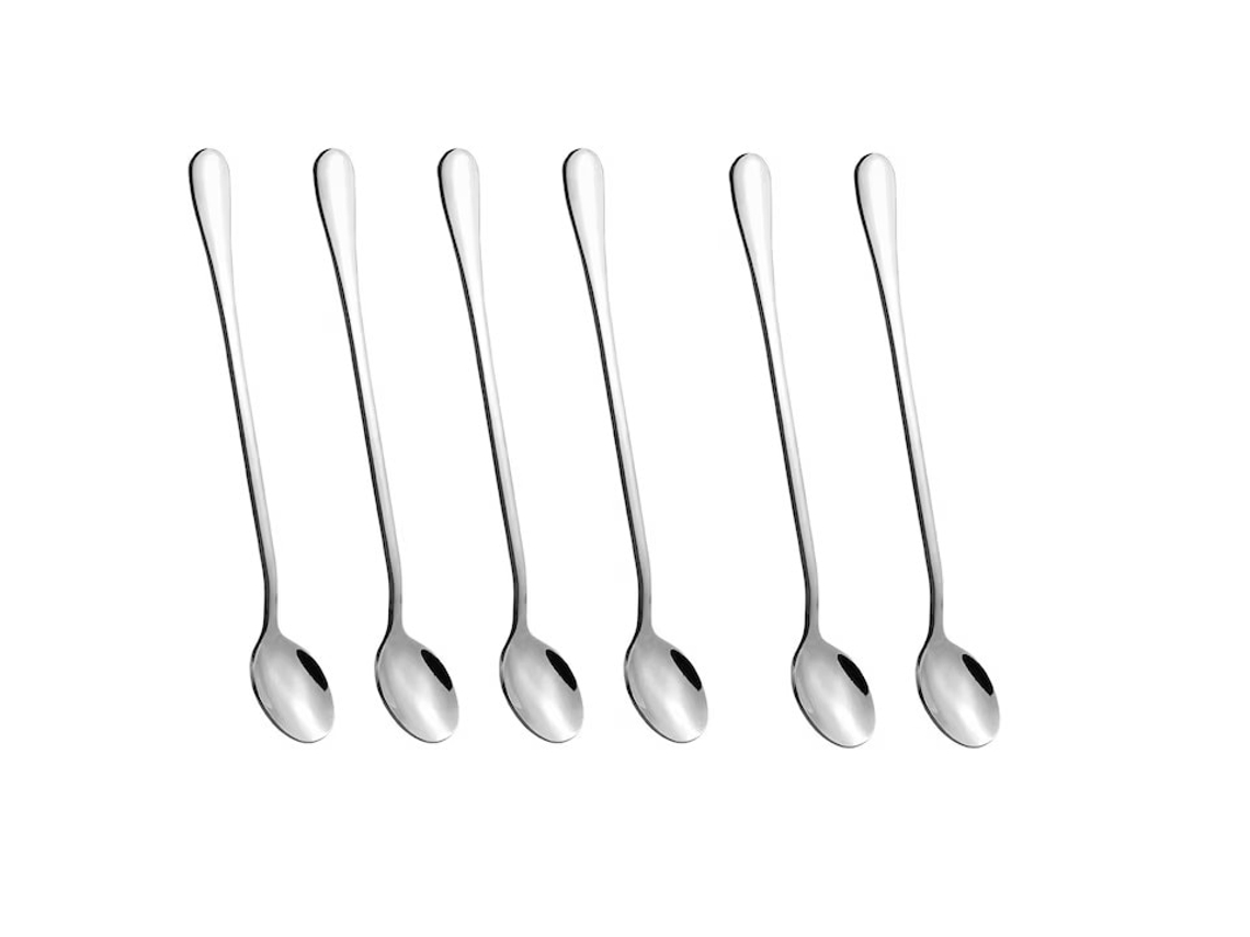 6 Unidades Colher De Café Em Aço Inoxidável Xxl 20 Cm De Comprimento