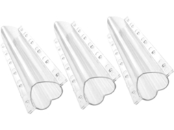 Inoomp Kit de 3 Moldes para Cultivo de Vegetais em Formato de Coração Duráveis, Leves e Flexíveis para Pepinos e CHABERLU