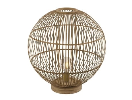 GLOBO - CANDEEIRO DE MESA - BAMBU NATURAL - 50 x 53,5 CM - INTERRUPTOR - E27 - 60 W - 230 V - HILDEGARD