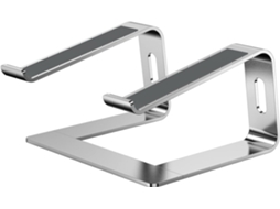 Suporte para Laptop, Suporte Ergonômico de Alumínio para Laptop, Suporte Removível e Ventilado para Computador de Mesa Portátil ZEUXO (prata)