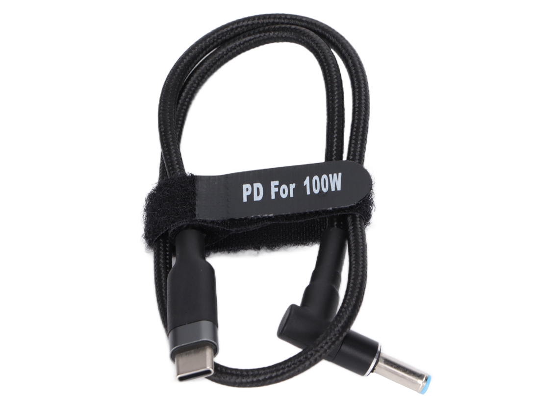 Cabo De Carregamento Usb-c Para Plugue Dc, Carregamento Rápido, Flexível E Durável, Adequado Para Laptops Hp