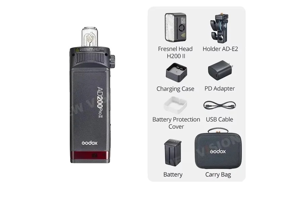 Flash De Câmera, Tecnologia Ttl, Design Compacto, Ad200pro Ii, Para Olympus Oem