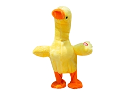 Mali brinquedo Pato Falante Cantando Andando Pelúcia Educativa Amarela Recarregável