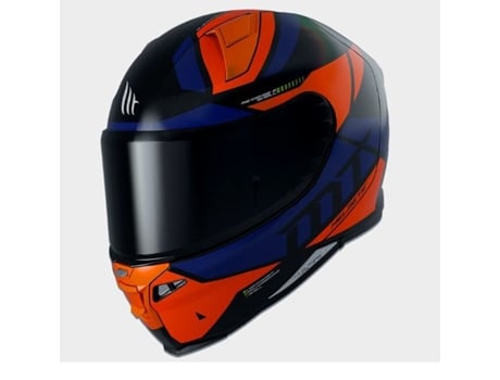 Capacete Revenge 2 Scalpel Preto/Laranja/Azul M MT