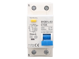 Interruptor de Proteção Contra Vazamentos 1p+n 10a 230v Ca Din Rail Mcb para Lar
