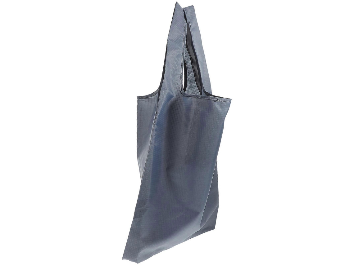 Sacola de Compras Dobrável e Portátil, 40x38cm, Estilo Doméstico, Cinza, Reutilizável, 1 Unidade. GOKOCO